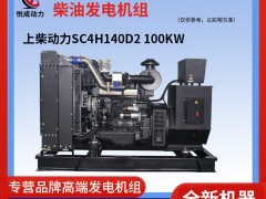 100KW上柴動力柴油發電機組-SC4H140D2視頻