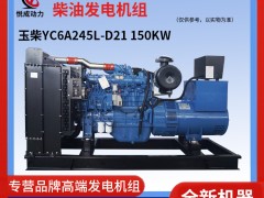 150KW玉柴柴油發(fā)電機組 YC6A245L-D21視頻實拍